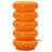 10.4'' Modern Orange 5-Tier Stacked Bubble Ambient Glass Table Lamp with Dimmable Switch and E12 Lamp Holder, cULus Certified for Bedroom Nightstands, Living Room Side Tables, Study Rooms or Entryway-123043892
