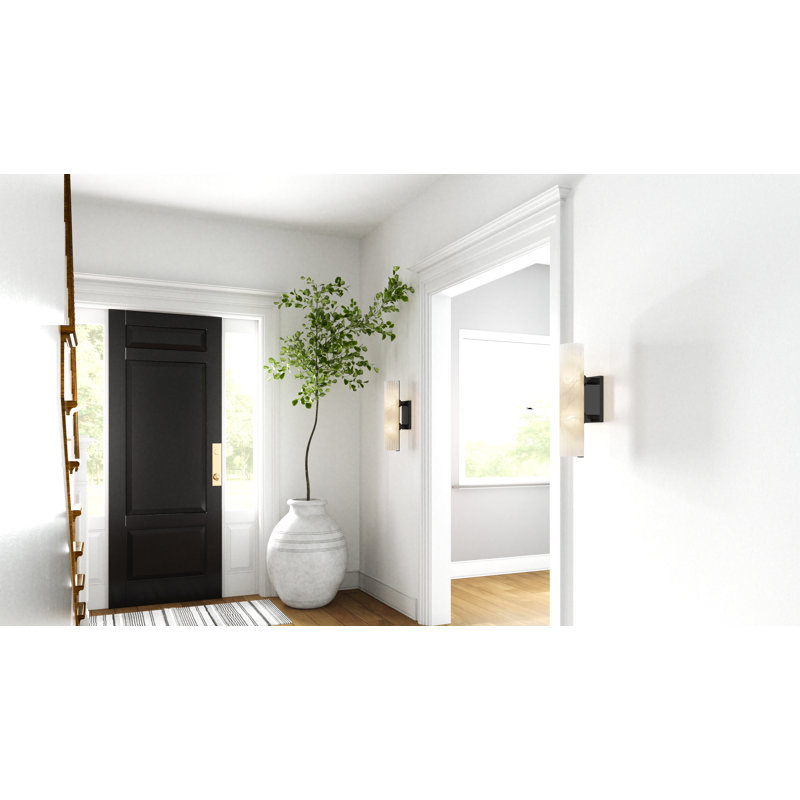 Applique murale Curran, Noir mat