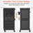 Caelean Salon Trolley Cart with Drawers, Lockable Doors and Tool Holder