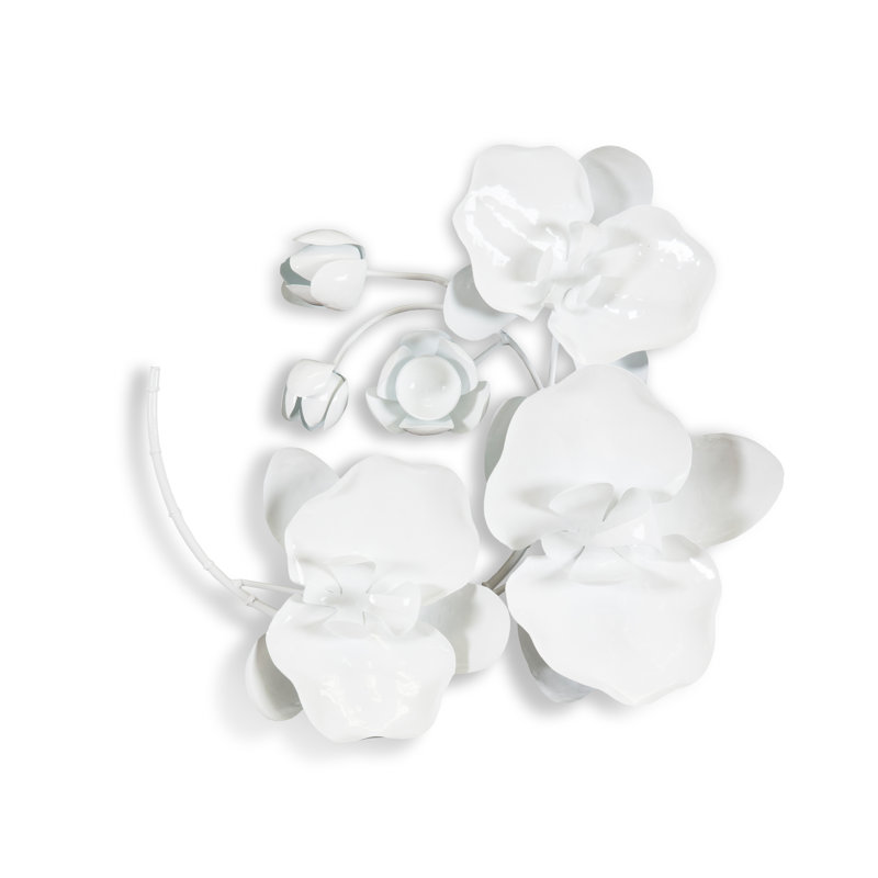 Orchid Sprig Wall Décor, White
