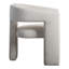 Fauteuil demi-tonneau en polyester 29 po Verna-401537966