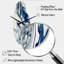 Horloge murale bleue incurvée Giantous-2055610181