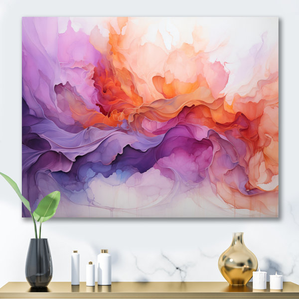 Wrought Studio Vibrant Swirls On Canvas Print | Wayfair Vibrant Swirls On Canvas Print