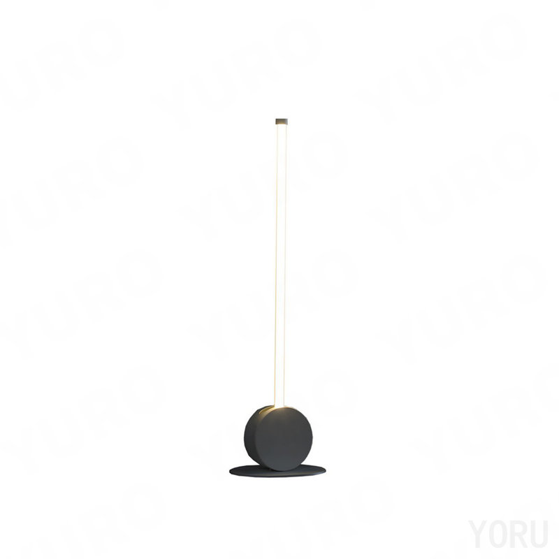 23" In Modern Led Leaning Towering Stick Metal Table Lamp