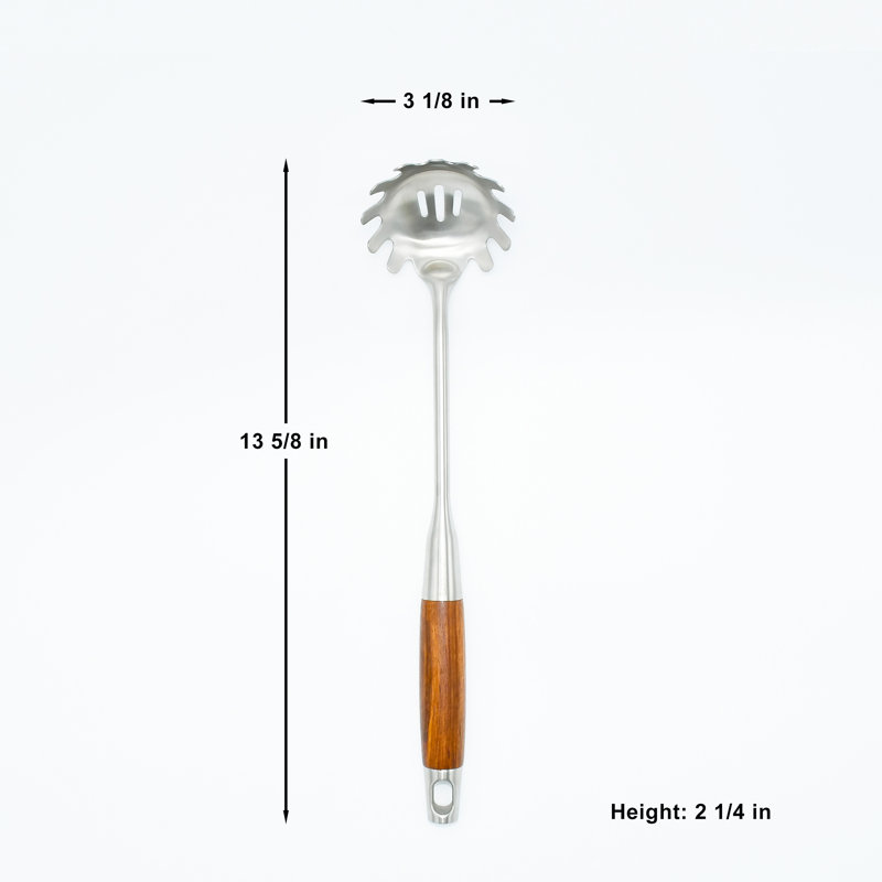4-Piece Stainless Steel and Wood Handle Kitchen Utensil Set