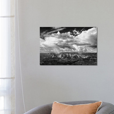 B&W Desert View IV 1 Piece Wrapped Canvas Wall Art