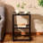 Rectangular flower shelf floor double layer storag