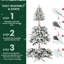Arbre de Noël 5/6 / 7pi en PVC et PVC floqué-474238789