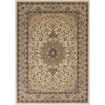 Alarah Oriental Area Rug in Ivory/Brown