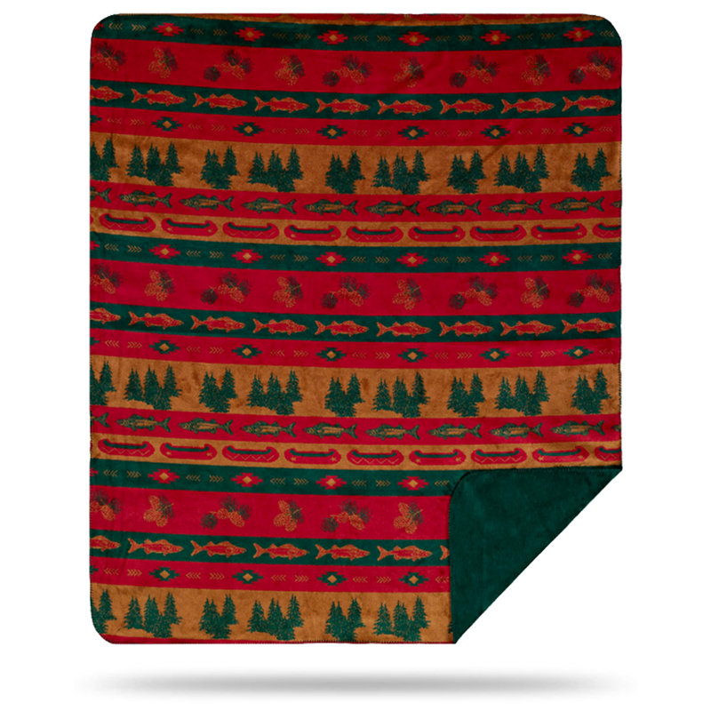 Knitted Throw Blanket, 60" W x 70" L