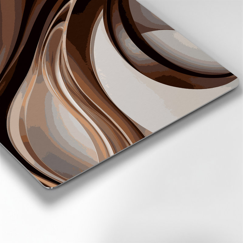 Gradient Abstract 55 Gray Metal Wall Art, 32' H x 32' W