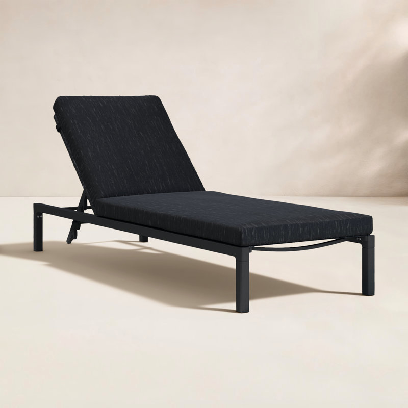 Chaise longue inclinable avec coussin Altje