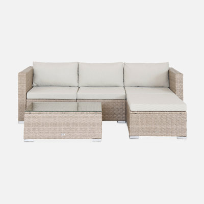 Kersten 4-seater Rattan Garden Sofa Set