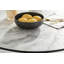 Ellis White Marble Effect Melamine Round Dining Table Set with 2 Upholstered Faux Leather Chairs-87463942-87463940