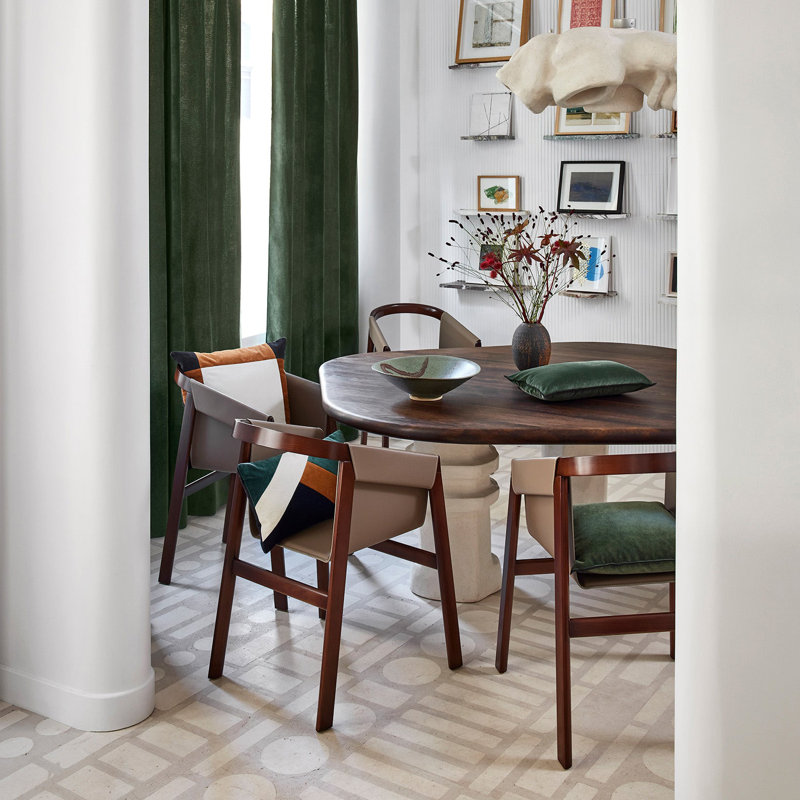 Dario Room Darkening Curtain Single Panel, 137 x 350cm, Dark Green