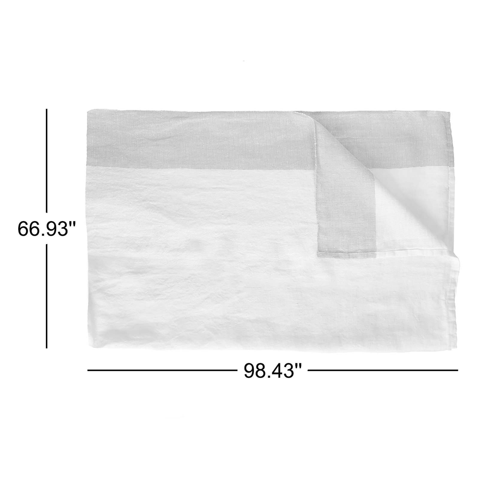 Reversible Linen Placemat, White
