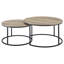 Ensemble de tables basses gigognes 2 pièces Arrize, polyvalent et peu encombrant