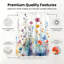 Floral Shower Curtain with Hooks Included-1278273896