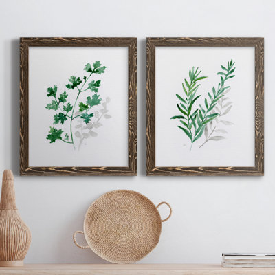 Freshly Picked I - Ensemble de 2 peintures sur toile encadrées