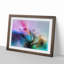 Iguana Lizard Colour Explosion in Abstract - Framed Print-55769224-55769225