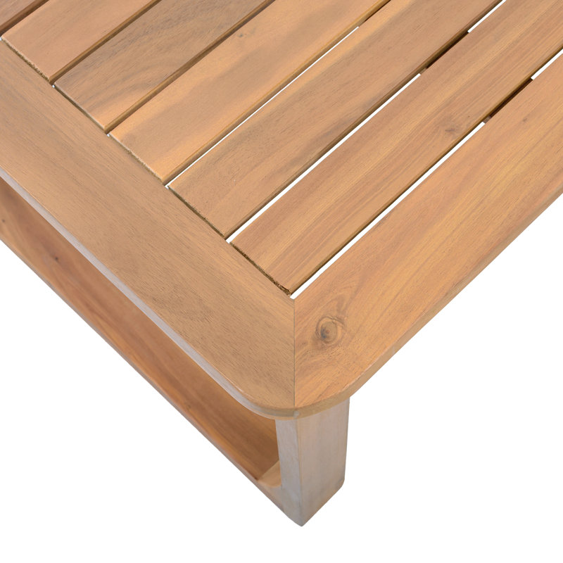 Table basse d'extérieur en bois d'acacia Azurel