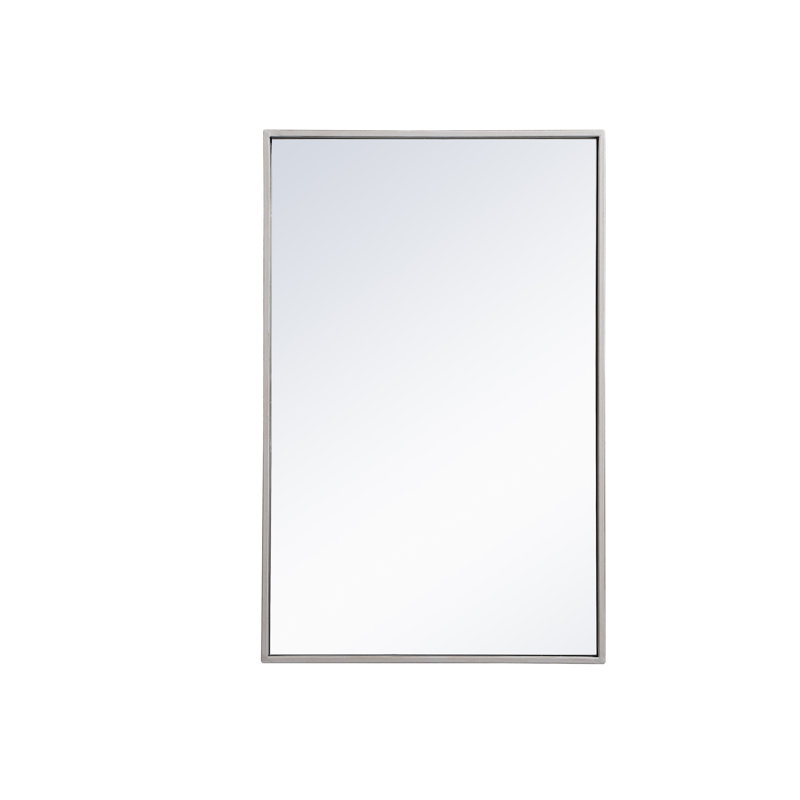 Miroir mural Sabine, 18 po x 28 po, Argent
