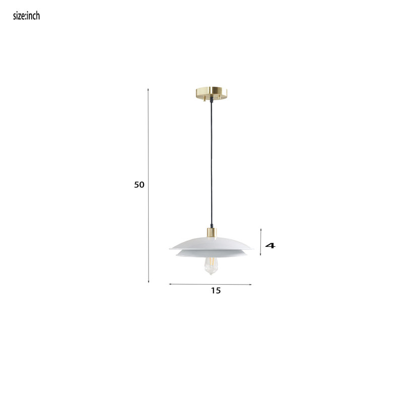 Luminaire suspendu 1 lumière Elyzabel
