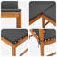 Chaise de jardin vidaXL brun 55,12 x 39,37 x 35,83 en bois d'acacia massif-1189562930