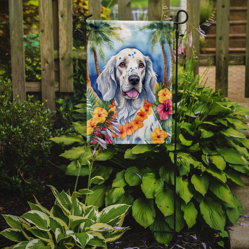 Drapeau de jardin en polyester double face H 15,5 po x l 11,25 po