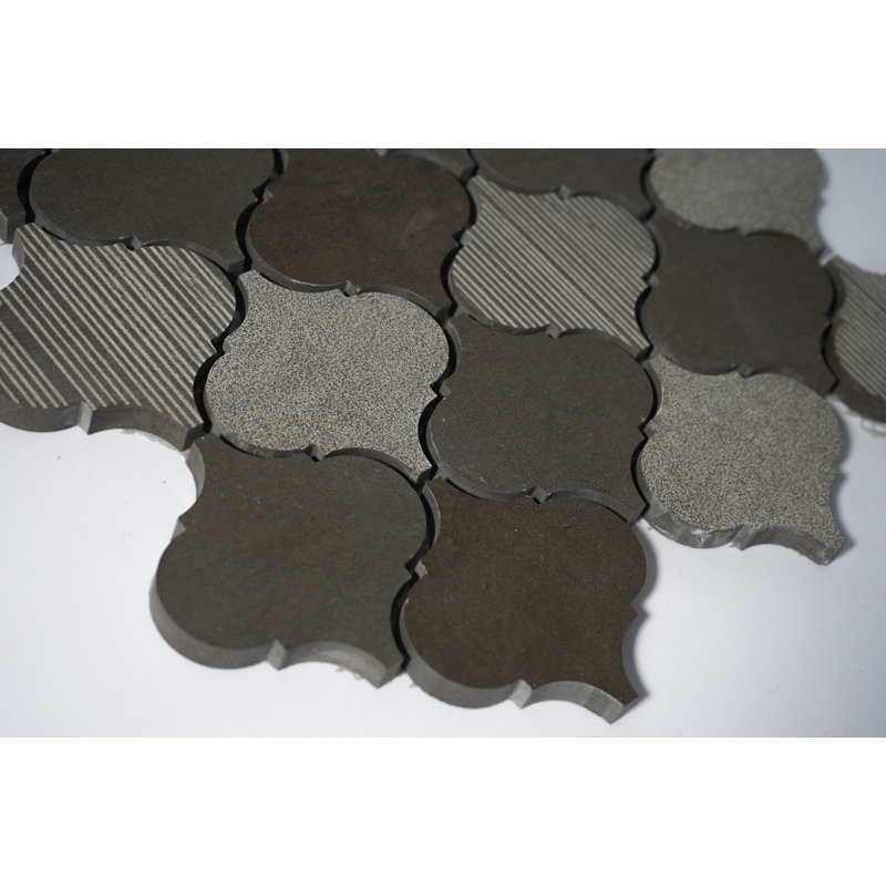 Carreau de mosaïque en pierre naturelle 9,25 po x 9,85 po