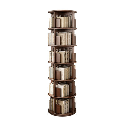 Walnut Modern Solid wood rotating bookshelf