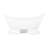 Rosalind 69" Acrylic Soaking Pedestal Tub with Pre-Drilled Overflow Hole and Tap Deck - Less Drain
