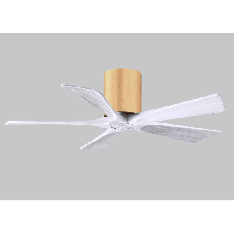 Ventilateur à pales encastré 5 pales Irene, 42", Naturel, Blanc mat