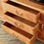 Console en bois d'orme massif
