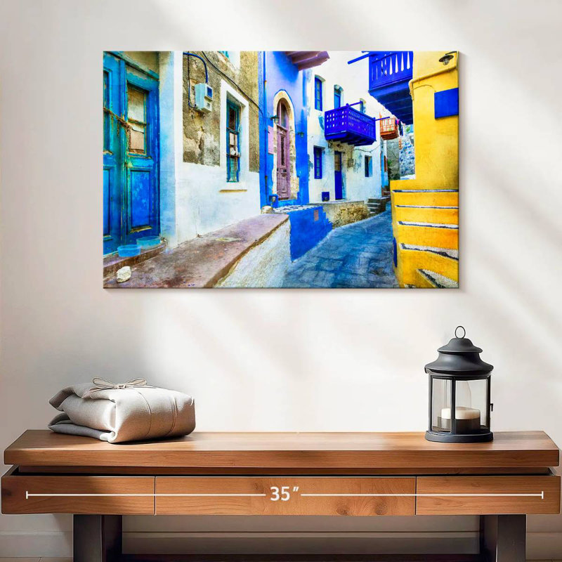 Sirci Nisyros, ruelle résidentielle, H 16 po x l 24 po