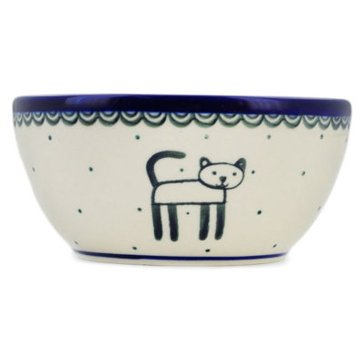 17.45 oz. Cobalt Cat Salad Bowl