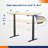 48" W x 30" D Dual Motor Electric Adjustable Height Workbench with Solid Wood Top