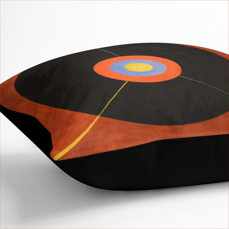 The Swan No.2 Scatter Cushion with Filling, Black, 40cm H x 40cm W x 15cm D