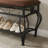 Shoe Rack Bench For Entryway, Industrial Bench, Rustic Shoe Rack For Small Spaces, Upholstered Entryway Bench, Multipurpose Entryway