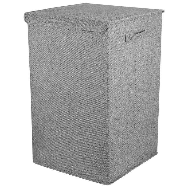 Fabric Laundry Hamper with Handles, Gray