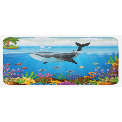 Tapis de cuisine baleine