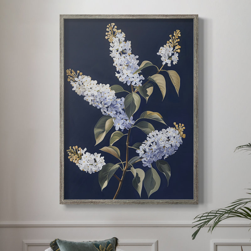 Reproduction encadrée FLORAL Series CLX - bois massif, H 11 po x l 9 po