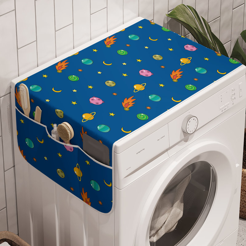 East Urban Home Outer Space Washing Machine Organizer Pack of 2 47" x 18.5" Multicolor