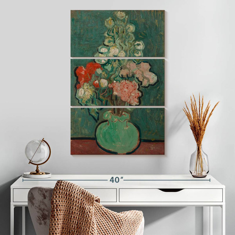 Vase de fleurs Harnek 1890, H 32 po x l 20 po