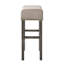 Tabouret à hauteur de comptoir brun clair et gris patiné (ensemble de 2)