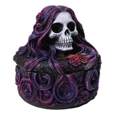 Day Of The Dead Secrets Of The Macabre Katrina Skeleton Boudoir Trinket Box