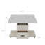 Table basse relevable moderne avec 4 tabourets pour le salon Table de salle à manger extensible 1 rangement caché + 2 tiroirs peu encombrants
