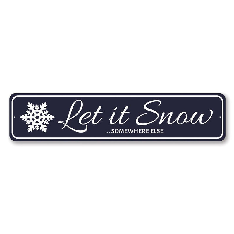 Let Let Snow Somewhere Else, H 4 po x l 18 po x P 0,04 po