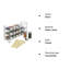 Freestanding Spice Jar & Rack Set