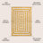Isibeal Modern Classic Mitre Stripe Yellow/Ivory Rug-1191494466